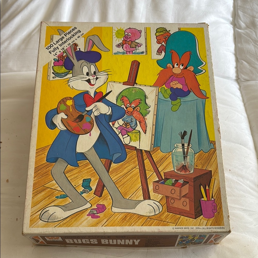 Bugs Bunny Puzzle with Art Theme